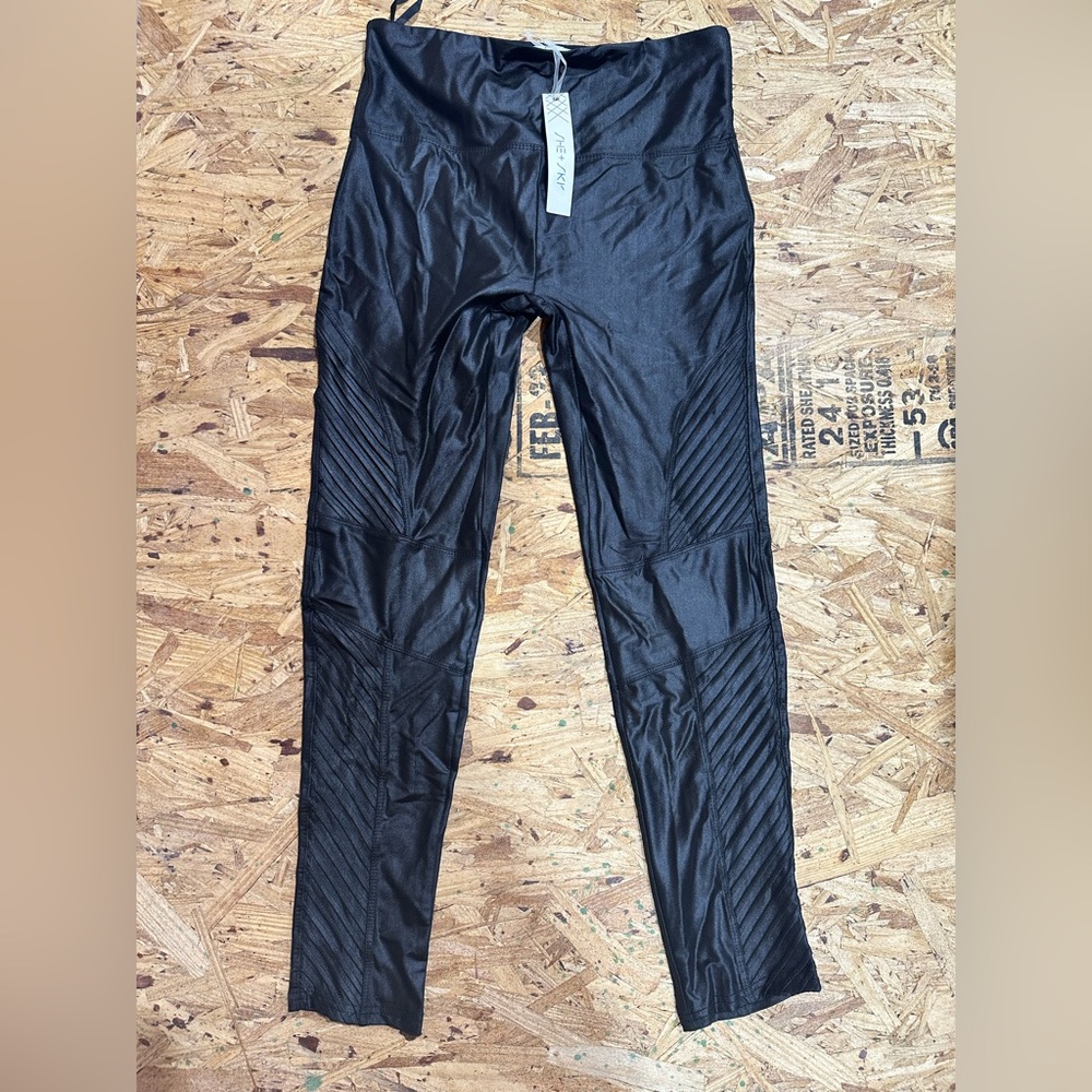 Black Pleather Looking Leggings
